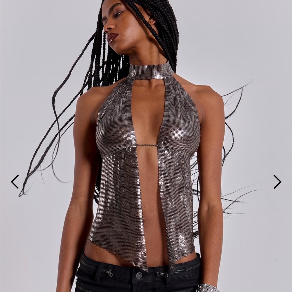 Jaded London Evodia Chainmail Top